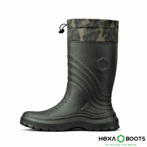 Ultra Hafif EVA Uzun Avcı Çizmesi - Haki - Konçlu - Hexa Boots