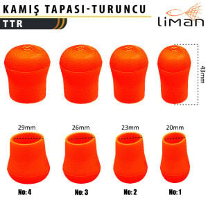 Liman Kamış Tapası Turuncu - 10 Adetli