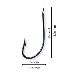 Olta İğnesi - Mustad - 2300 - Lacivert - No: 20  (50'li Paket)