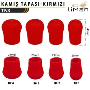 Liman Kamış Tapası Kırmızı - 10 adetli